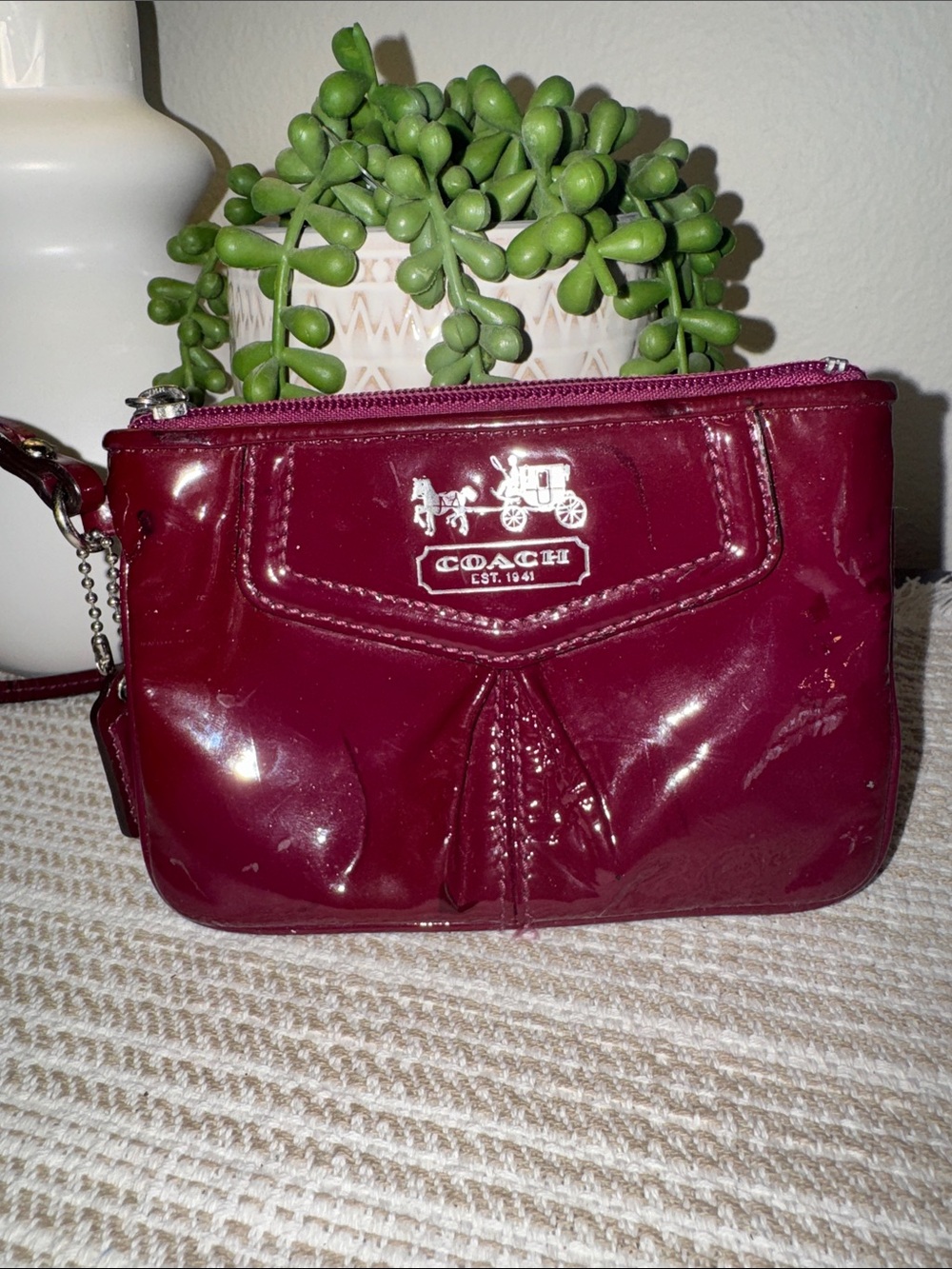 Coach Madison Patent Leather Wristlet